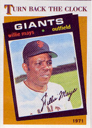 1986 Topps Baseball Cards      403     Willie Mays TBC
